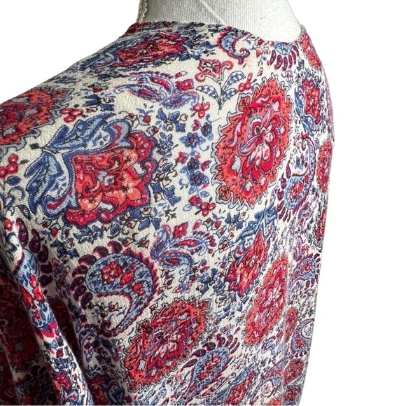 Pinky Kimono Women's Large Open Front Tassels Paisley Boho Cover Up Lightweight - Picture 6 of 11